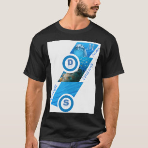 De schoonheid van de zee met dolfijnen en koraalri t-shirt