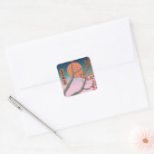 De schoonheid van espenbladeren vierkante sticker (Envelop)