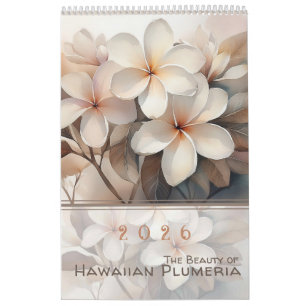 De schoonheid van Hawaiaanse Plumeria Kalender