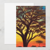 De schoonheid van het Afrikaanse landschap Kaart (Voorkant / Achterkant)