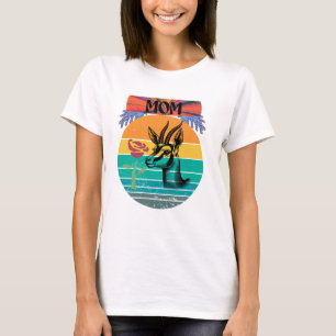 De schoonheid van mama overtreft de sierlijke gaze t-shirt