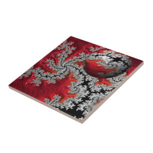 De schoonheid van Mandelbrots keramische Tegel Tegeltje