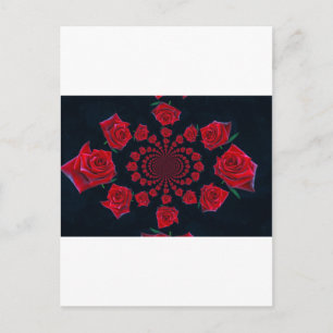 De schoonheid van Rozen: Floral Fantasy Feestdagenkaart