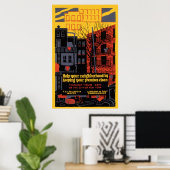 De Schoonmaakbeurt van de Buurgroep van WPA Poster (Thuiskantoor)