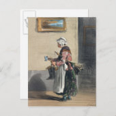 De schoonmaakdame uit "Les Femmes de Paris" Briefkaart (Voorkant / Achterkant)
