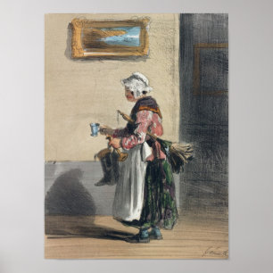 De schoonmaakdame uit "Les Femmes de Paris" Poster
