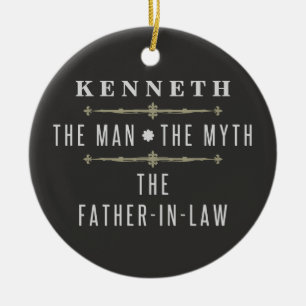 De schoonvader van het Man de mythe Keramisch Ornament