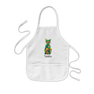 De Schort van de Kat van de regenboog (Kind)