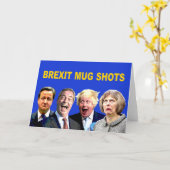 De SCHOTEN van de MOK BREXIT, het Bericht van het Kaart (Gele Bloem)