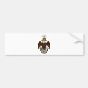 de Schotse Rite Bruin Eagle van de 33ste Graad Bumpersticker