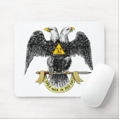 de Schotse Rite Zwart Eagle van de 32ste Graad Muismat (Met muis)