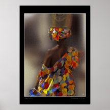 De schouder van het Afrikaanse Poster