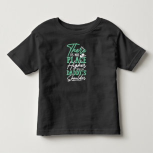 De schouder van papa: veilig en geliefd kinder shirts