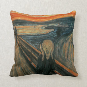 De schreeuw door Edvard Munch Kussen