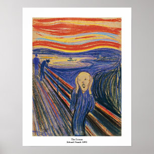 De schreeuw door Edvard Munch Poster