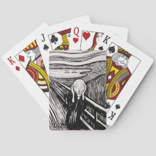 De Schreeuw EDVARD MUNCH 1895 Pokerkaarten