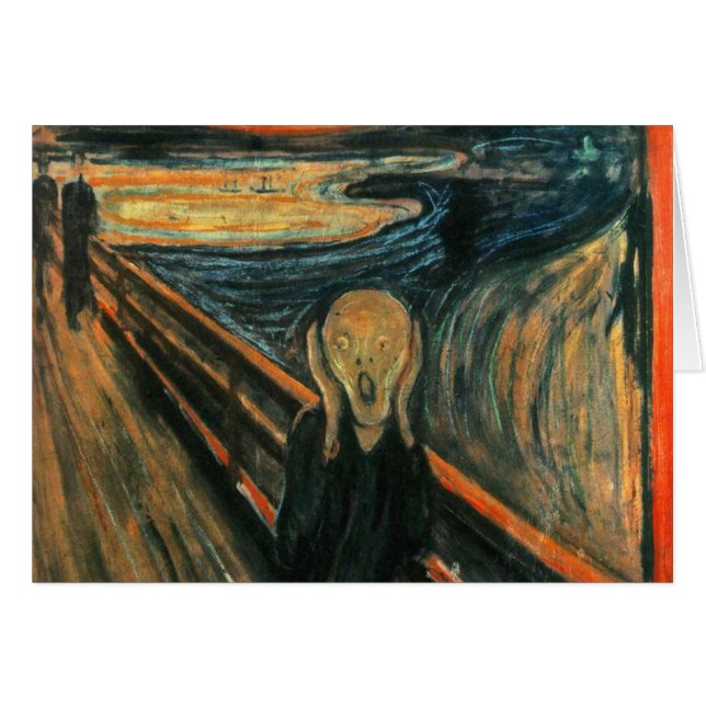 De schreeuw Edvard Munch moderne expressionistisch (Voorkant Horizontaal)