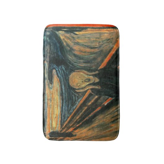 De schreeuw Edvard Munch moderne expressionistisch Badmat (Voorkant Verticaal)