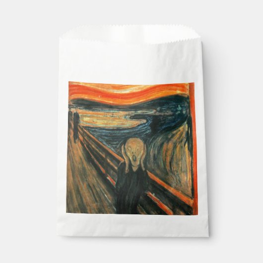 De schreeuw Edvard Munch moderne expressionistisch Bedankzakje (Voorkant)