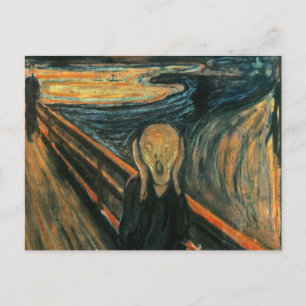 De schreeuw Edvard Munch moderne expressionistisch Briefkaart