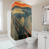 De schreeuw Edvard Munch moderne expressionistisch Douchegordijn (In situ)