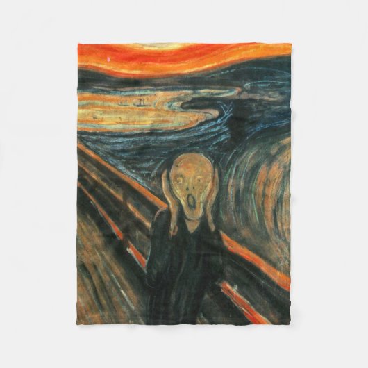 De schreeuw Edvard Munch moderne expressionistisch Fleece Deken (Voorkant)