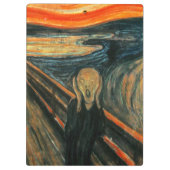 De schreeuw Edvard Munch moderne expressionistisch Klembord (Achterkant)