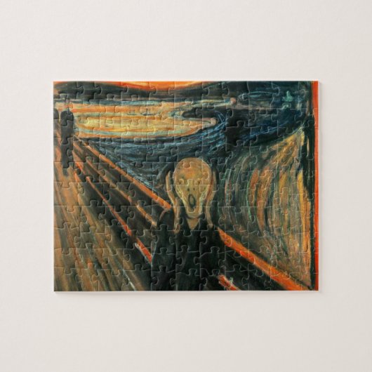 De schreeuw Edvard Munch moderne expressionistisch Legpuzzel (Horizontaal)