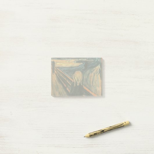 De schreeuw Edvard Munch moderne expressionistisch Post-it® Notes (Op bureau)
