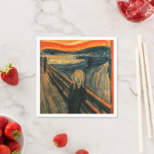 De schreeuw Edvard Munch moderne expressionistisch Servet (Insitu)
