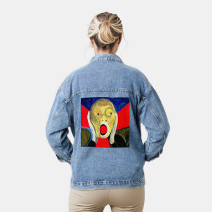 De Schreeuw geïnspireerd schilderij Denim Jacket