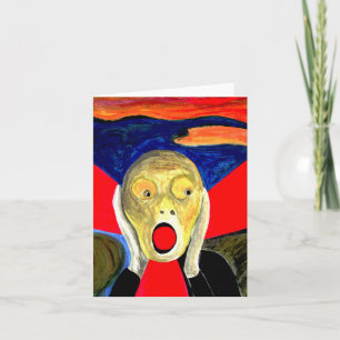De Schreeuw Geïnspireerde Schilderij Kaart