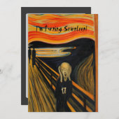 De Schreeuw - Grappige 17e Verjaardag Kaart (Voorkant / Achterkant)