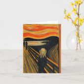 De schreeuw kaart (Gele Bloem)