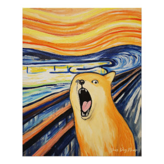 De Schreeuw - Shiba Inu Hond 001 - Pall Munch Perfect Poster