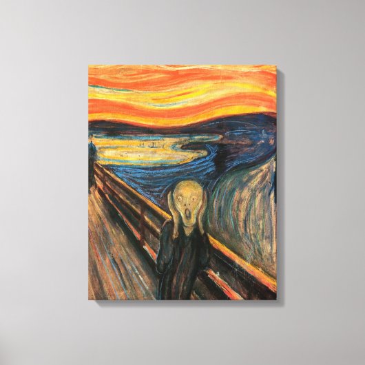 De Schreeuw - Uitgerekte Canvas Reproductie Afdruk (Voorkant)