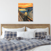 De Schreeuw - Uitgerekte Canvas Reproductie Afdruk (Insitu (Slaapkamer))