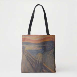 De schreeuw van de natuur door Edvard Munch 1893 Draagtas