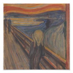 De schreeuw van de natuur door Edvard Munch 1893 Foto Afdruk