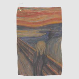 De Schreeuw van de Natuur door Edvard Munch 1893 Golfhanddoek