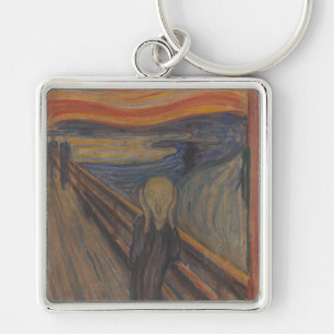 De schreeuw van de natuur door Edvard Munch 1893 Sleutelhanger
