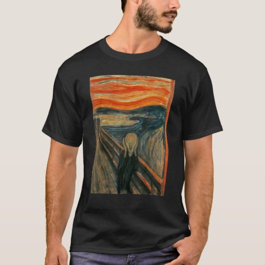 De schreeuw van Edvard Expressionisme Munch Art T-shirt (Voorkant)
