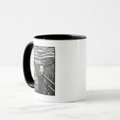 De schreeuw van Edvard Munch Mok (Voorkant links)
