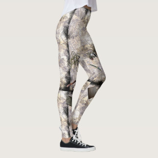 De schrijver (met verbrande kaart) leggings