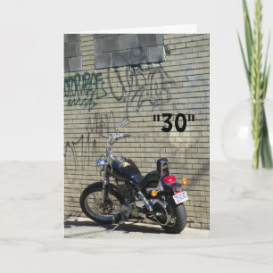 DE SCHRIJVING IS OP DE WALL-HAPPY 30th Kaart
