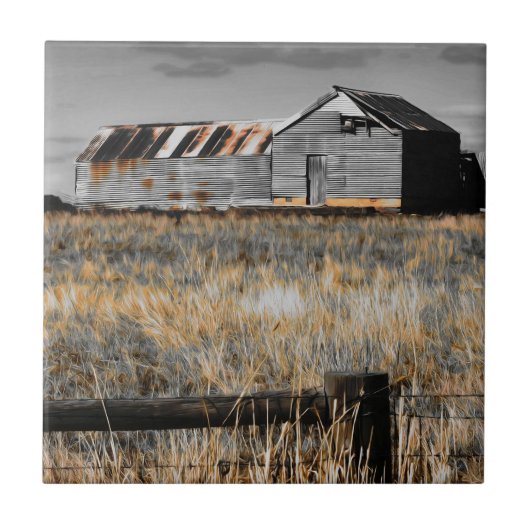 De schuilplaats van gisteren tegeltje (Voorkant)