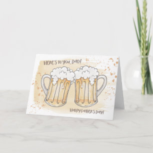 De schuimende Kaart van Vaderdag van het Bier -