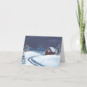 De schuurkaart van het dekbed feestdagen kaart