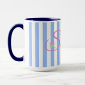 De Sconset Blue Stripe Mok (Links)