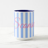 De Sconset Blue Stripe Mok (Midden)